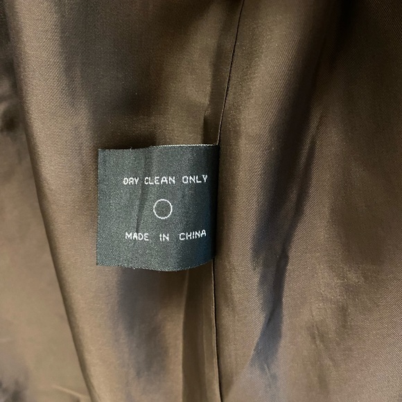 Prague Womens Wool Alpaca Long Coat Dark Brown Oversized Slouchy Relaxed Fit XXL - Picture 9 of 10